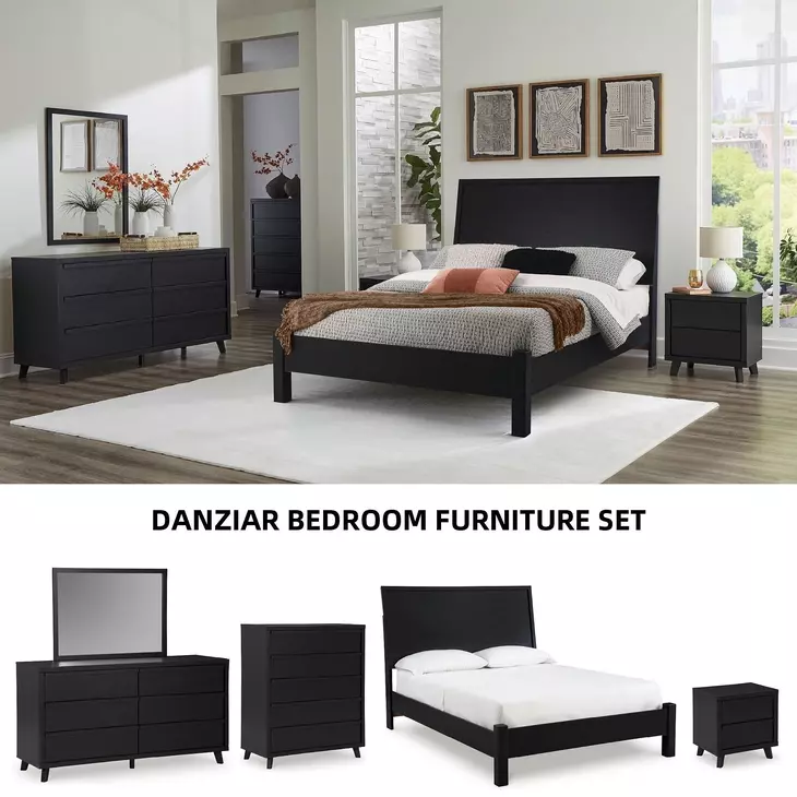 Danziar Black Dresser
