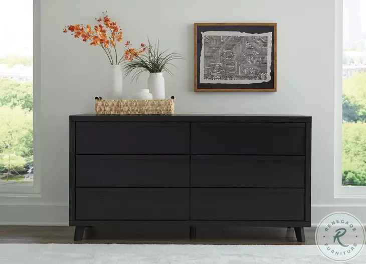 Danziar Black Dresser From Ashley Furniture | Coleman Furniture