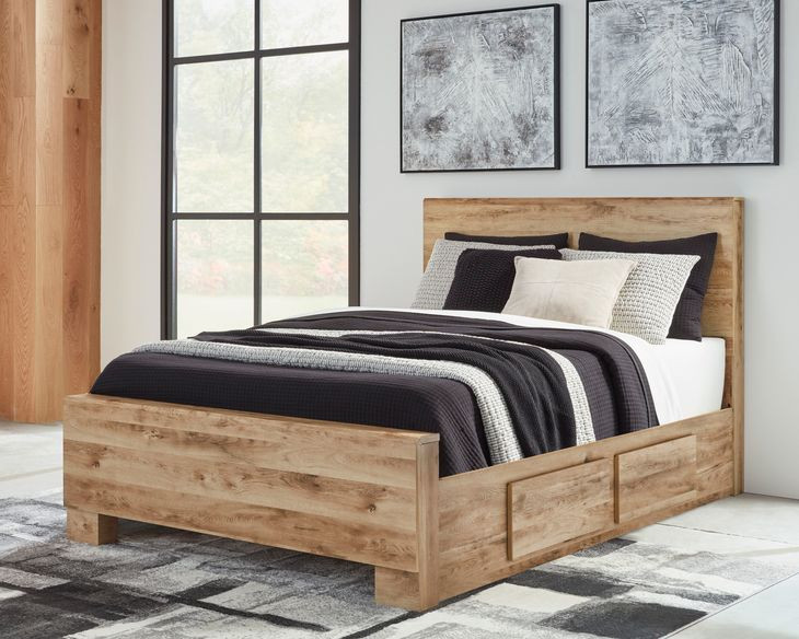Hyanna Golden Rustic Queen Panel Headboard