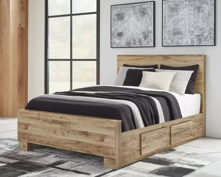 Hyanna Golden Rustic Queen Panel Headboard