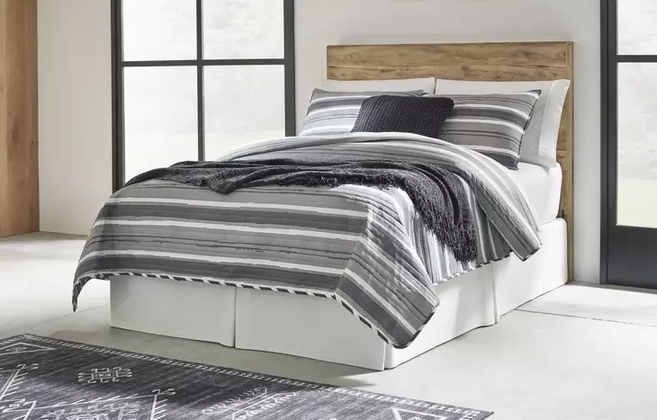 Hyanna Golden Rustic Full Panel Headboard