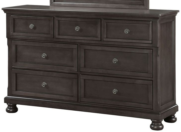 B01061 Gray 7 Drawer Dresser
