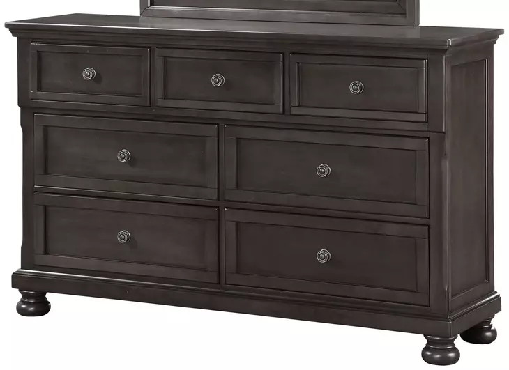 B01061 Gray 7 Drawer Dresser