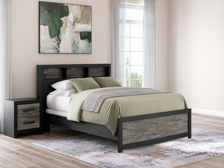 Ryderton Bookcase Storage Panel Bedroom Set