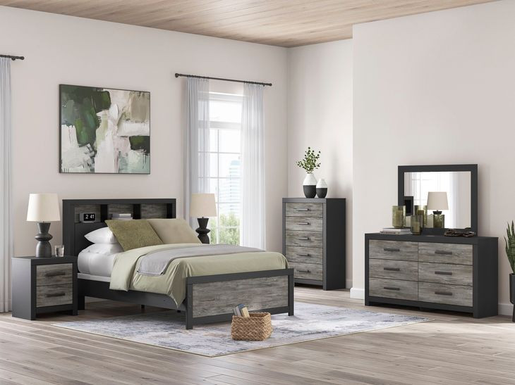 Ryderton Matte Black Rectangular Dresser Mirror