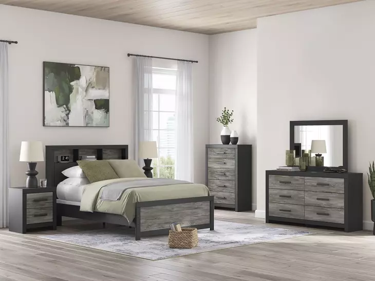 Jonnifer Matte Black Rectangular Dresser Mirror