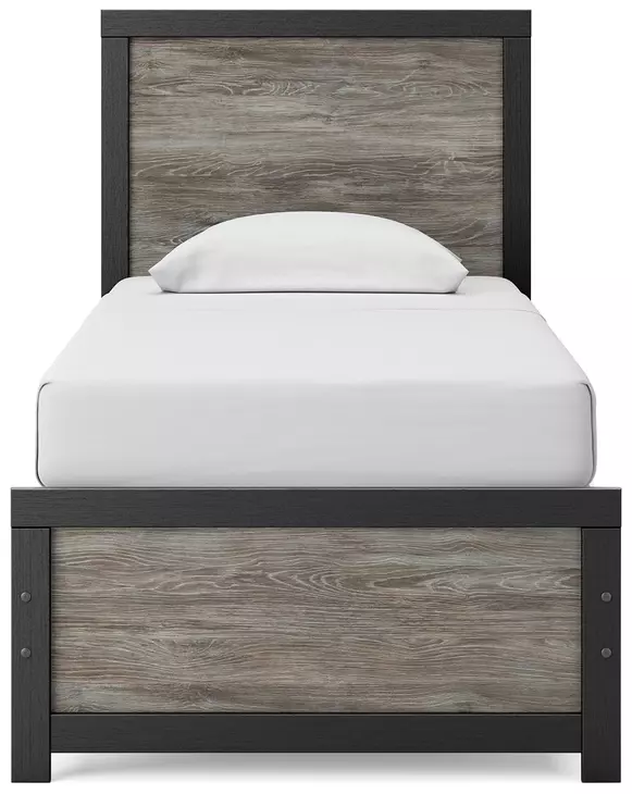 Jonnifer Black and Gray Youth Panel Bedroom Set