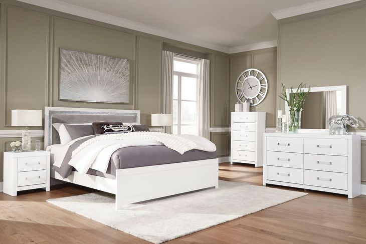 Marzoni Matte White Rectangular Dresser Mirror