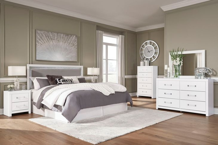 Marzoni Matte White Rectangular Dresser Mirror