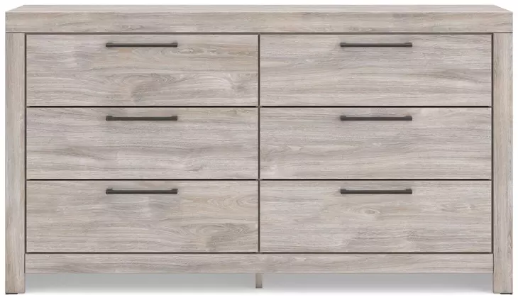 Jonnifer Light Gray 6 Drawer Dresser