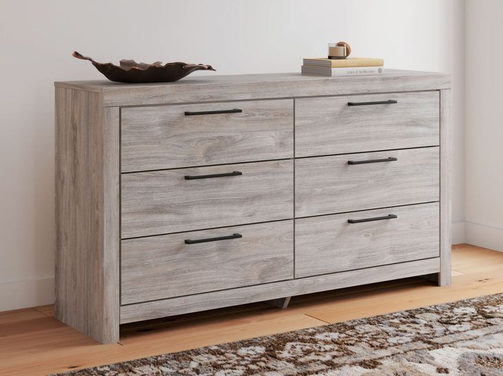 Ryderton Light Gray 6 Drawer Dresser