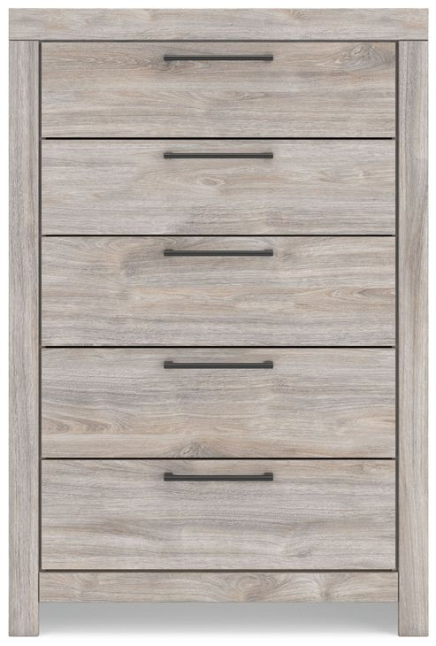 Ryderton Light Gray 5 Drawer Chest