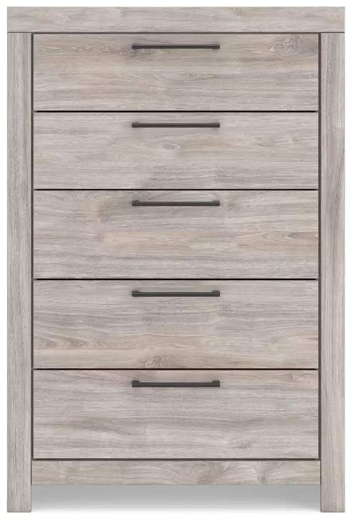 Jonnifer Light Gray 5 Drawer Chest