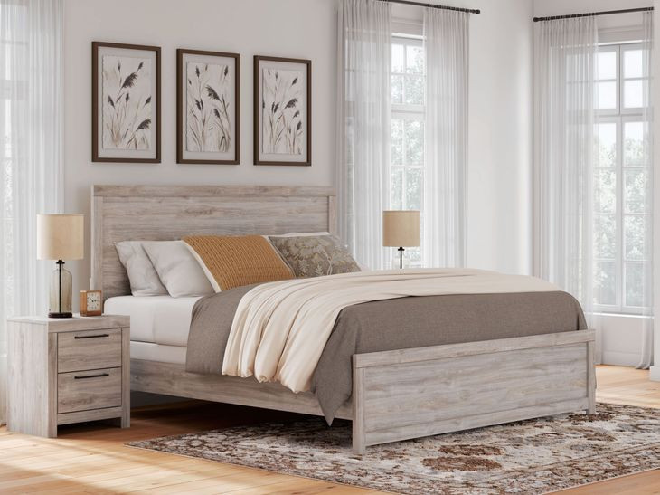 Ryderton Gray King Panel Bed