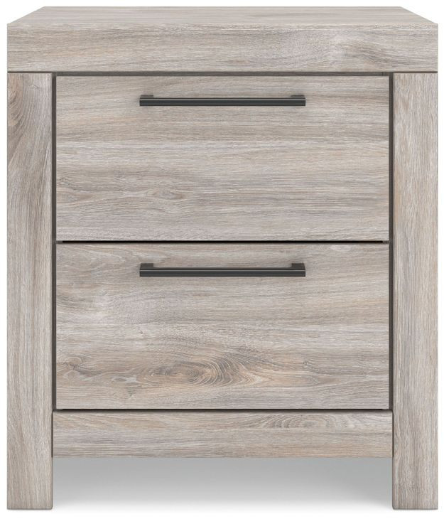Ryderton Gray 2 Drawer Nightstand