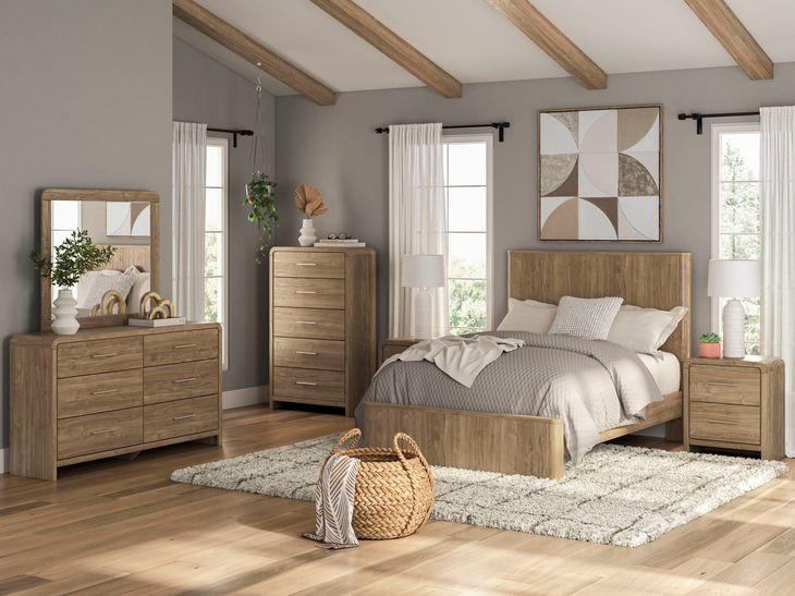 Dayella Warm Brown 5 Drawer Chest