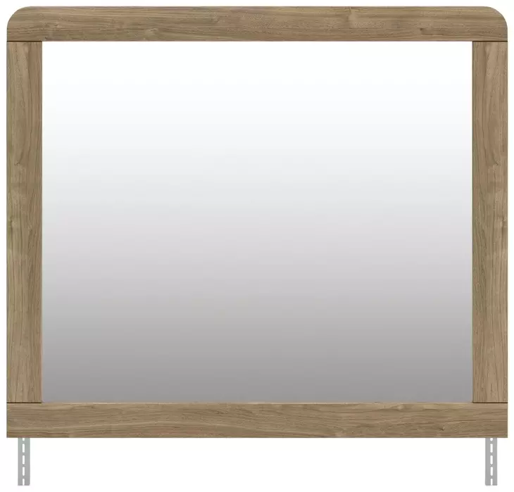 Dovander Warm Natural Brown Rectangular Dresser Mirror