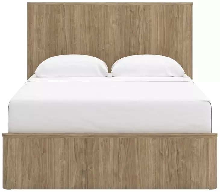 Dovander Warm Natural Brown Queen Platform Bed