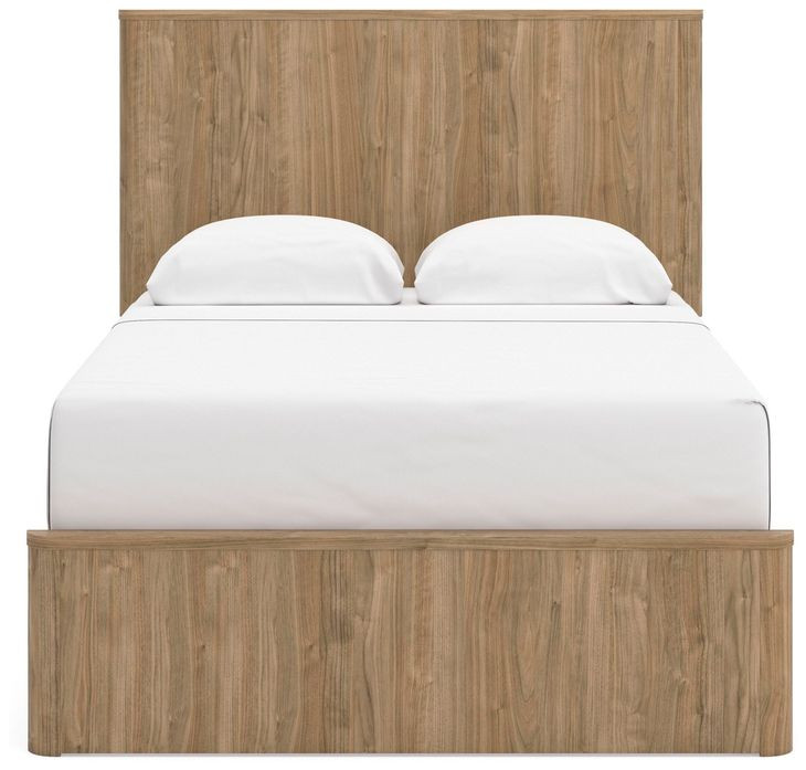 Dayella Warm Natural Brown Full Platform Bed