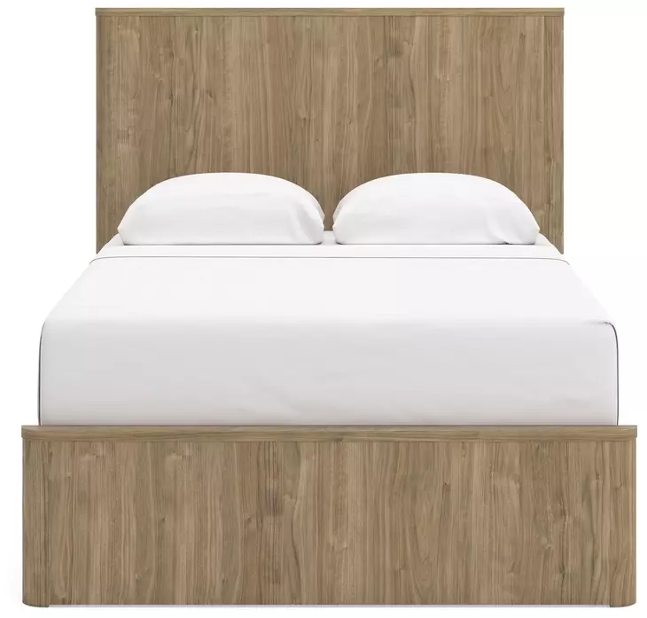 Dovander Warm Natural Brown Full Platform Bed