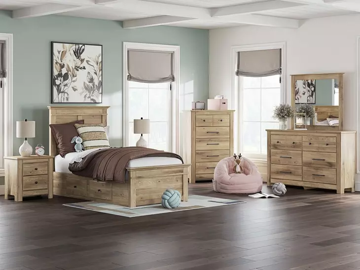 Fenderport Tan Rectangular Dresser Mirror