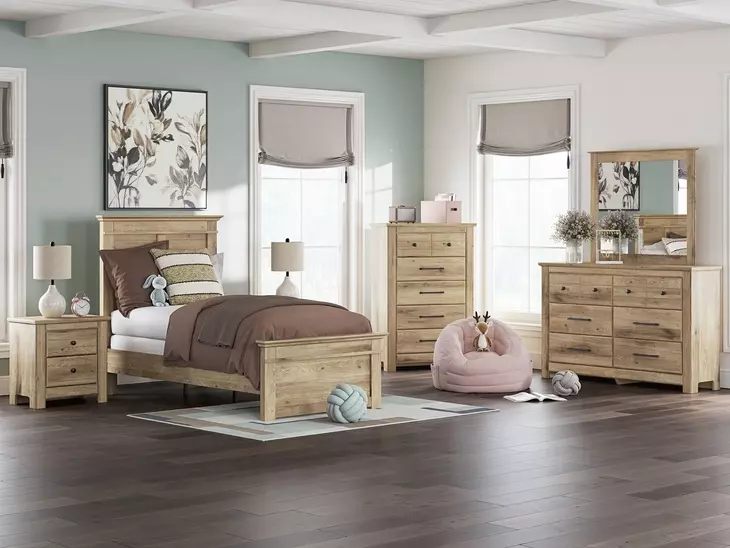 Fenderport Tan Youth Panel Bedroom Set