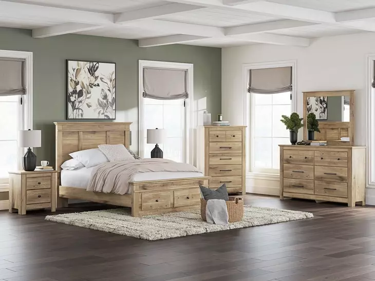 Fenderport Tan Rectangular Dresser Mirror