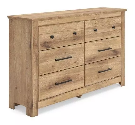 Fenderport Tan 6 Drawer Dresser