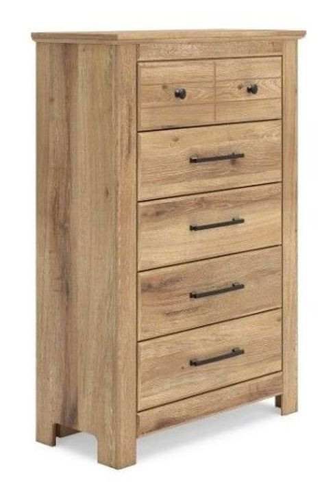 Allihauser Tan 5 Drawer Chest