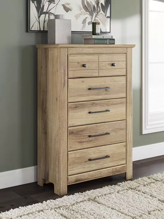Fenderport Tan 5 Drawer Chest