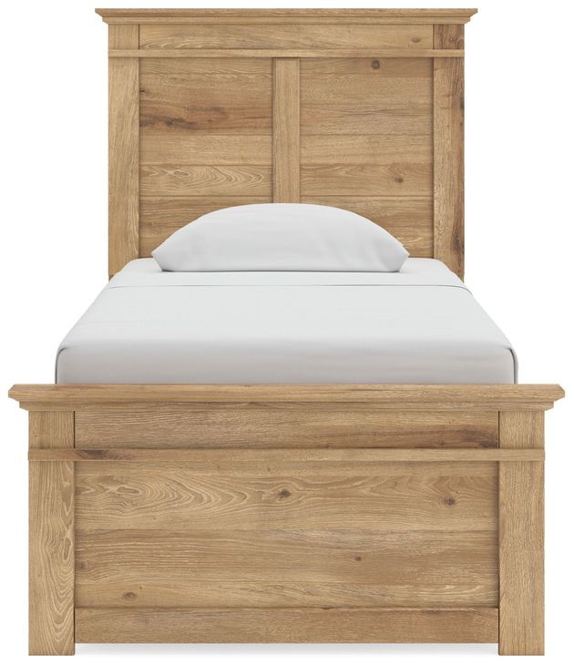 Allihauser Tan Twin Panel Bed