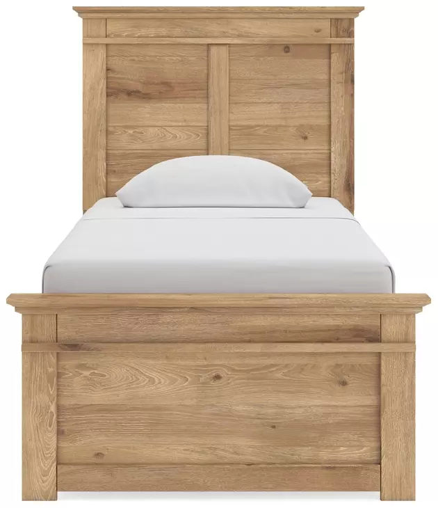 Fenderport Tan Twin Panel Bed