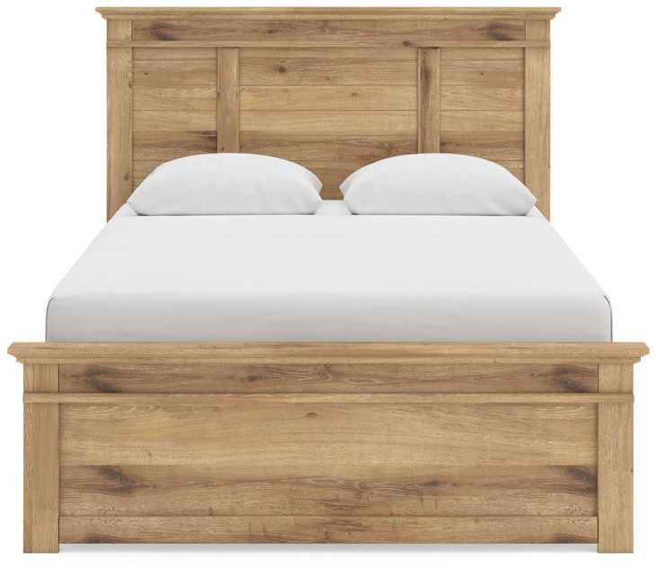 Allihauser Tan Queen Panel Bed