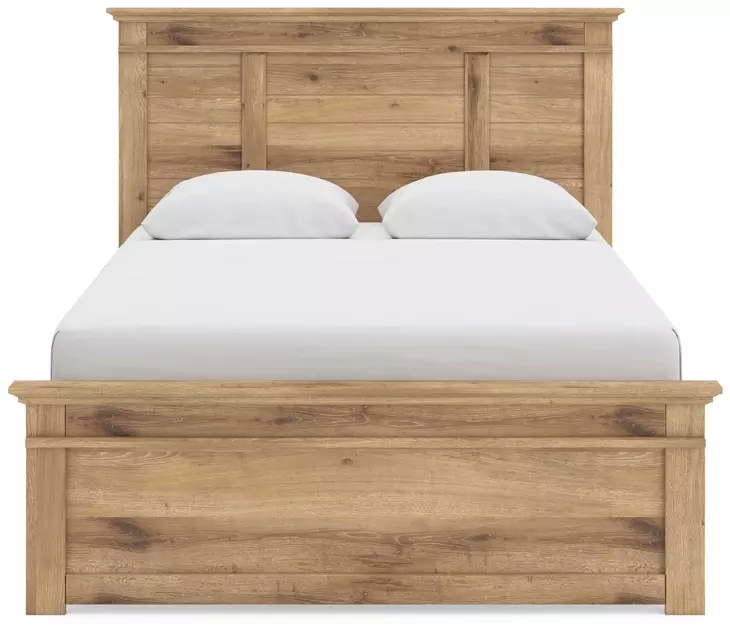 Fenderport Tan Queen Panel Bed