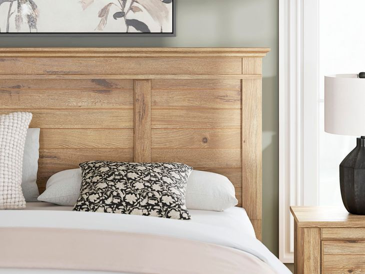 Allihauser Tan King Panel Bed