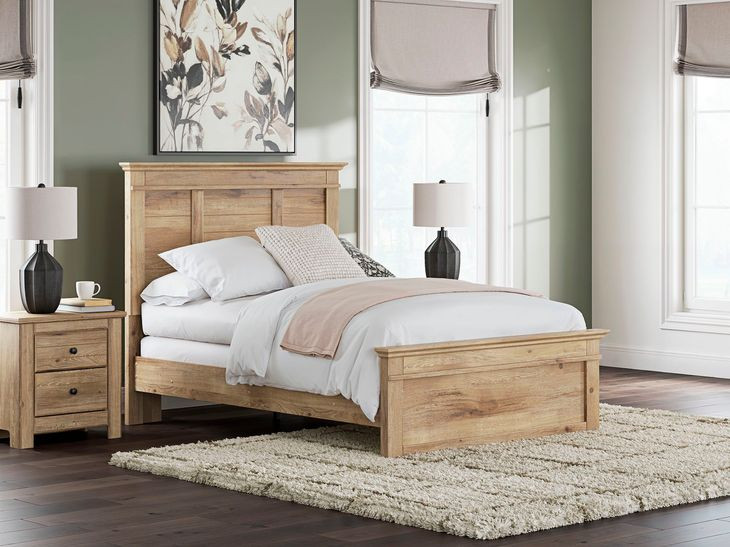 Allihauser Tan Full Panel Bed