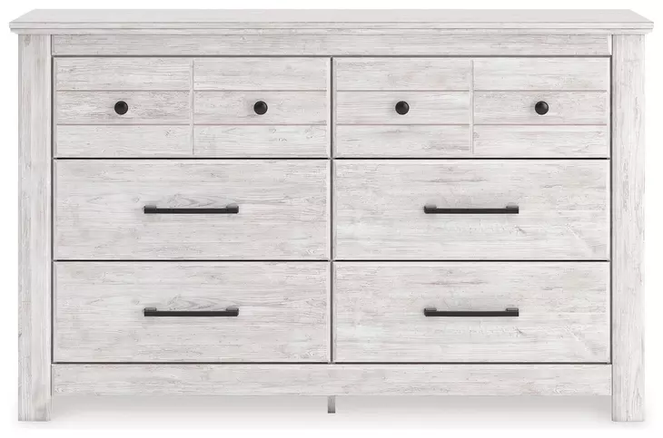 Fenderport Whitewash 6 Drawer Dresser