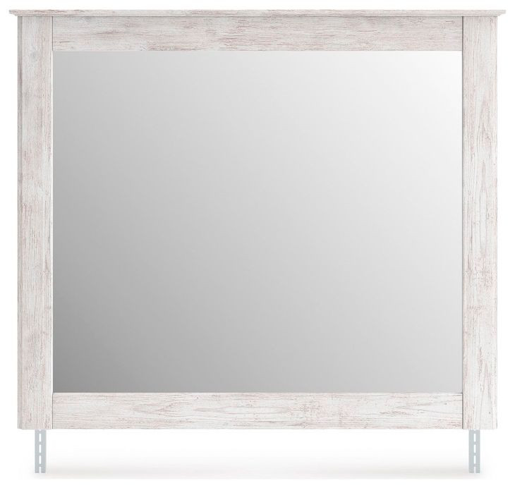 Allihauser Whitewash Rectangular Dresser Mirror