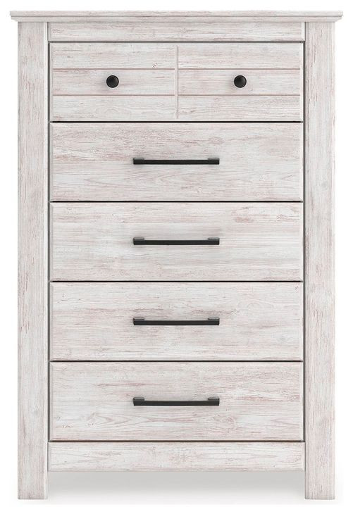 Allihauser Whitewash 5 Drawer Chest