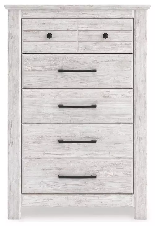 Allihauser Whitewash 5 Drawer Chest