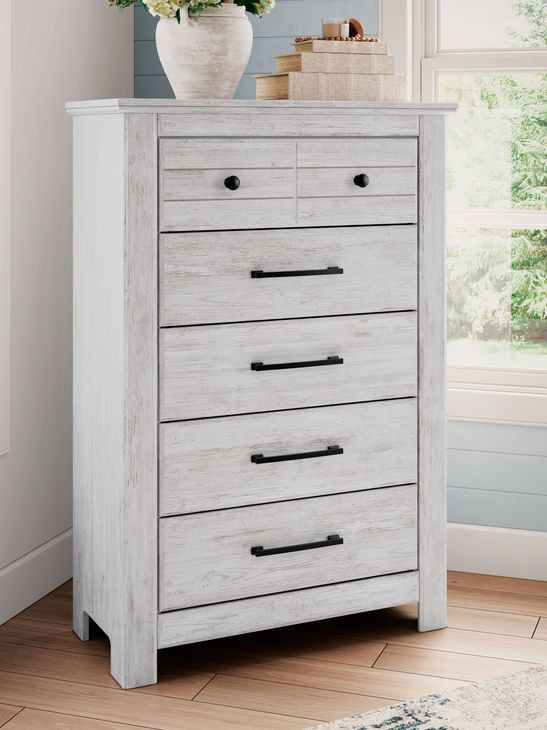 Allihauser Whitewash 5 Drawer Chest