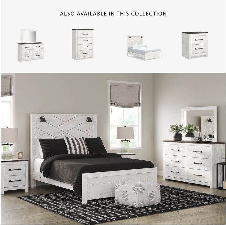 Gerridan White Queen Panel Bed