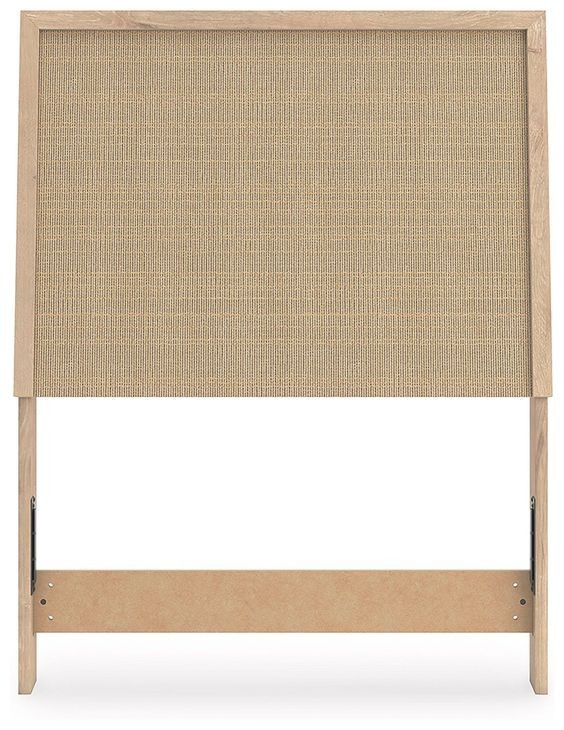 Cielden Brown and Beige Twin Panel Headboard