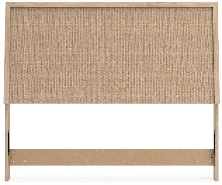 Cielden Brown and Beige Queen Panel Headboard