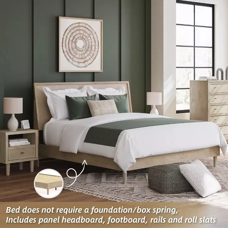 Cielden Tan Queen Panel Bed