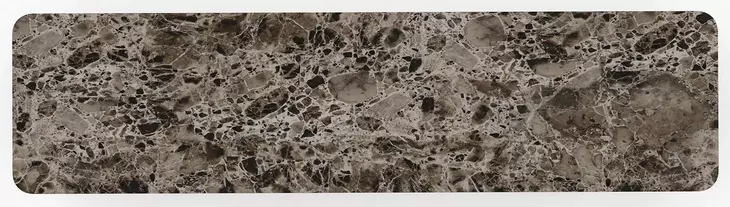 Altura Smoked Walnut and Champagne Gold 4 Door Stone Top Sideboard