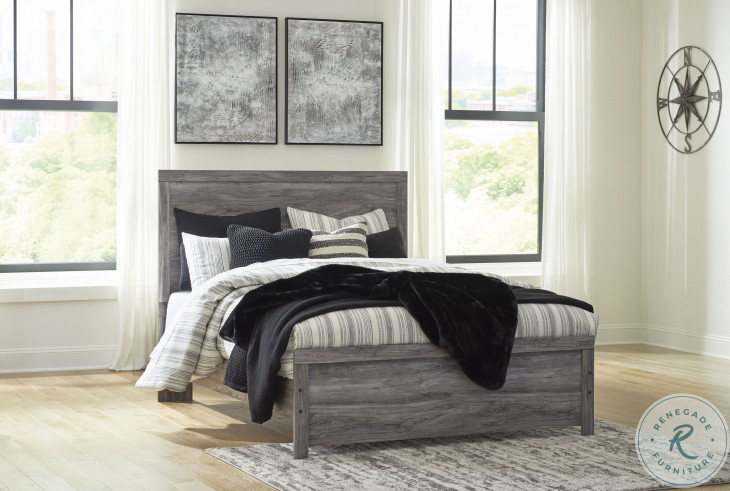 Bronyan Dark Gray Queen Panel Bed From Ashley Furniture | Coleman Furniture