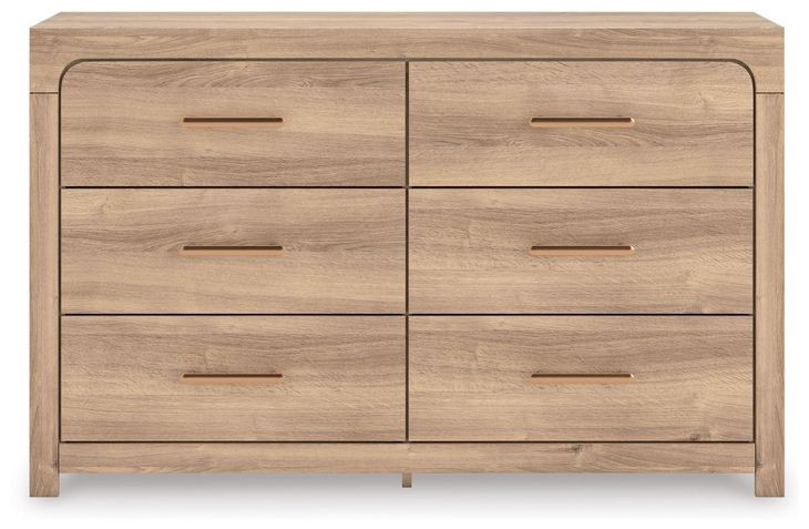 Prandefort Tan 6 Drawer Dresser