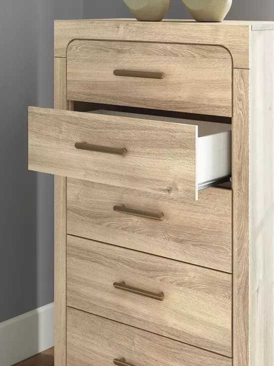 Hollymount Tan 5 Drawer Chest