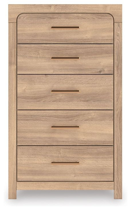 Prandefort Tan 5 Drawer Chest
